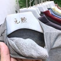 The Yuan Xi Han version of the autumn winter new thread thin velvet semi-high collar bottom-shirt female mill wool thickened high elastic body with long sleeves