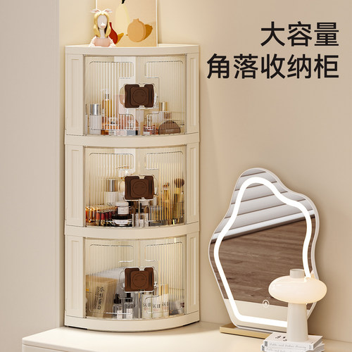 折叠边角柜桌面转角收纳柜客厅三角置物架厨房墙角柜三角柜墙边柜 - 图3