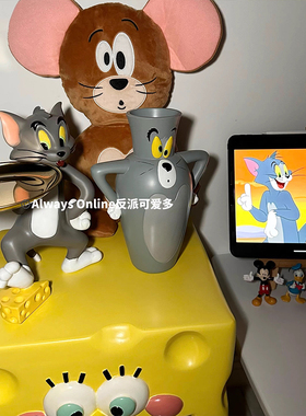 汤姆杰瑞创艺插花摆件