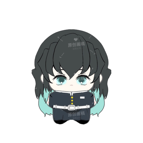 鬼灭之刃时透无一郎属性10cm棉花娃娃可爱高颜值毛绒公仔玩偶礼物 - 图0