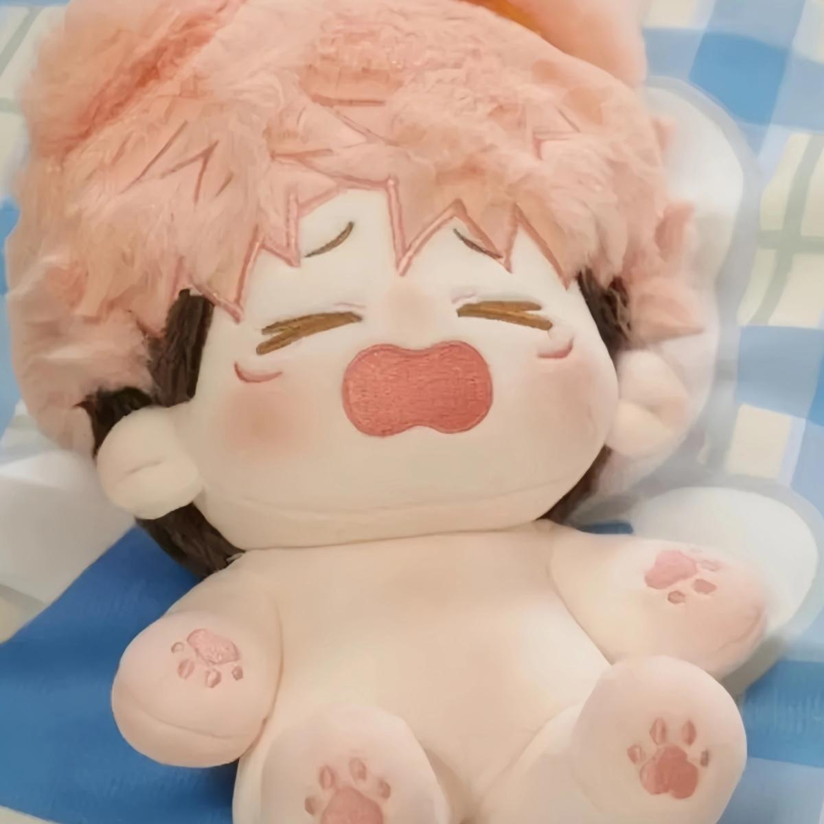 咒术回战虎杖悠仁属性20cm棉花娃娃正品同人换装毛绒玩偶可爱周边 - 图3