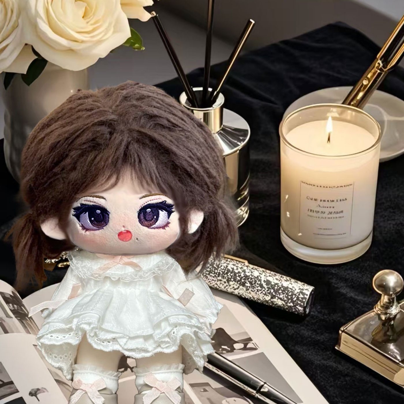 邓紫棋属性20cm棉花娃娃同人周边可换装毛绒玩偶公仔可爱惊喜礼物 - 图0