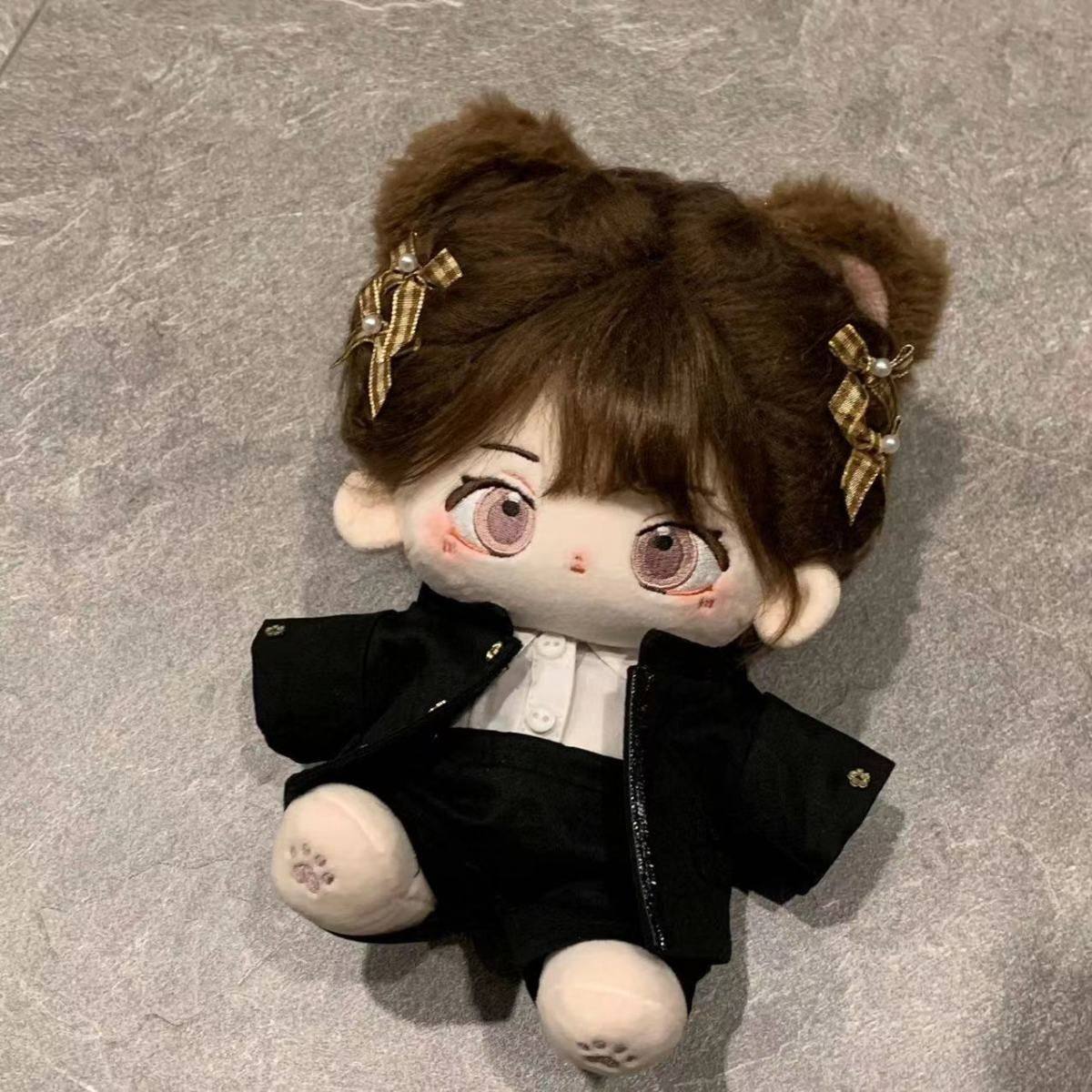 新中式20cm棉花娃娃复古背带帅酷学院风套装娃衣无属性替换装高级,淘宝优惠券,粉丝福利购,淘宝优惠卷