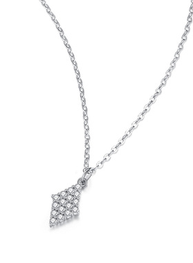 遇·图YUTU平行苍穹几何菱形项链