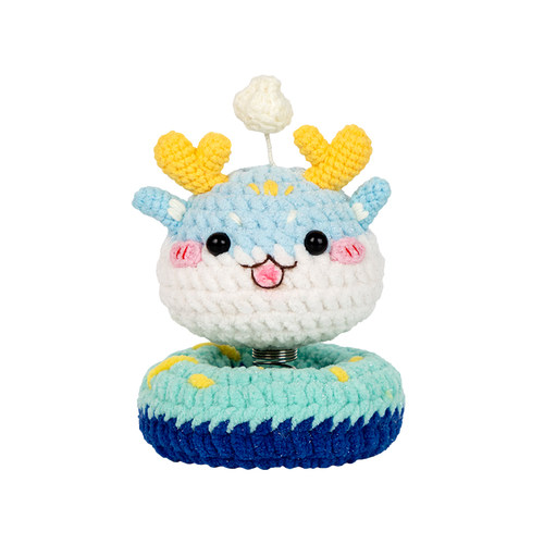 雪球diy手工编织十二生肖摇摇乐材料包针织车装饰卡通玩偶礼物钩 - 图3