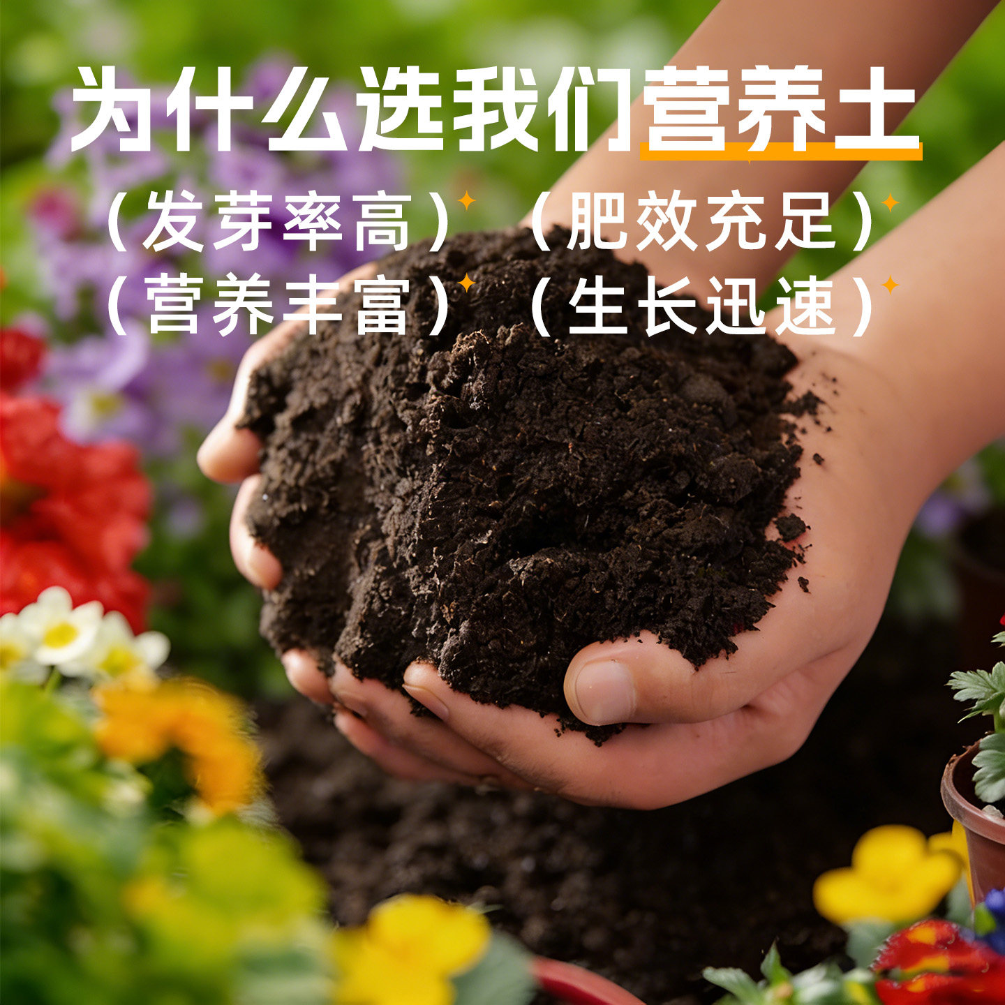 营养土种菜专用通用家用优质花土泥土盆栽绿萝园艺有机土壤种植土
