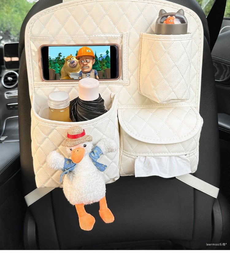 汽车椅背收纳袋多功能置物挂袋可爱座椅后背储物盒车载实用品大全,淘宝优惠券,粉丝福利购,淘宝优惠卷