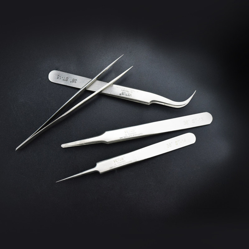 38°不锈钢电子高精密尖头弯嘴镊子美甲燕窝挑毛镊子ST-10/ST-15,淘宝优惠券,粉丝福利购,淘宝优惠卷