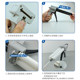 Second-generation AB glue gun 50ML4 1 two-component manual glue gun metal buckle manual glue tool epoxy resin
