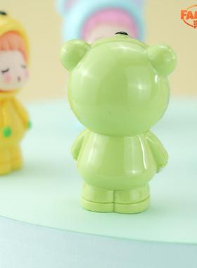 可爱卡通新款创意装饰品树脂摆件萌粒小熊家居办公车载小摆件