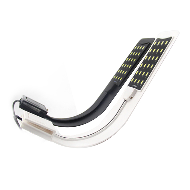 水草夹灯鱼缸灯LED草缸夹灯防水装饰造景照明灯迷你暴藻灯支架灯 - 图3