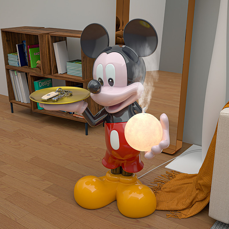 米奇大落地摆件客厅沙发旁电视柜儿童卧室床边装饰品乔迁新居礼物