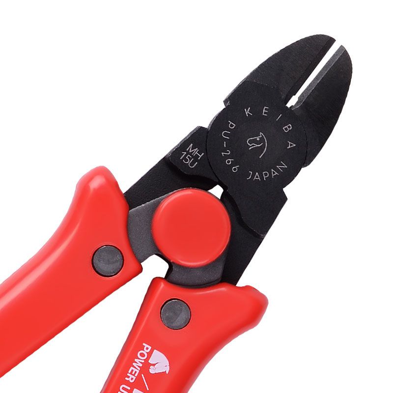 日本马牌6寸斜嘴钳PU-266进口强力斜口钳 省力电工钢丝剪钳 - 图1