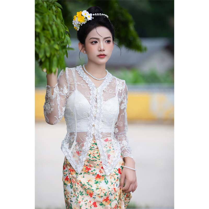 云南西双版纳月娘同款改良娘惹服装傣族民族风女装旅游度假穿搭