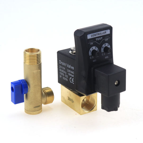 
Automatic switch of electronic drain valve of air compressor OPT-A split OPT-B joint drain valve timing solenoid valve