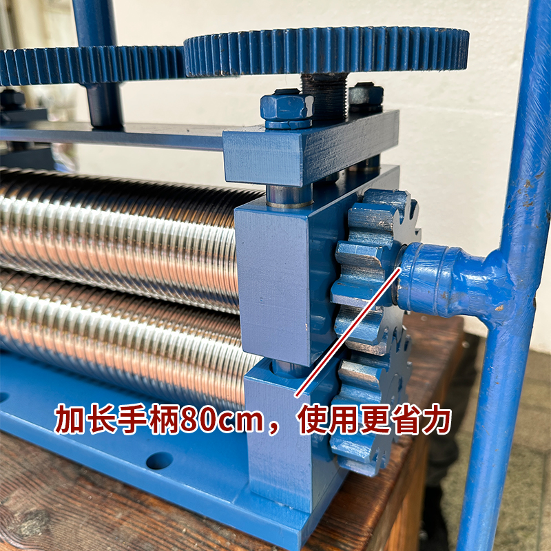 小型手摇压圆机金银首饰打金古法泥鳅背椭圆手镯压片机压线条工具 - 图1