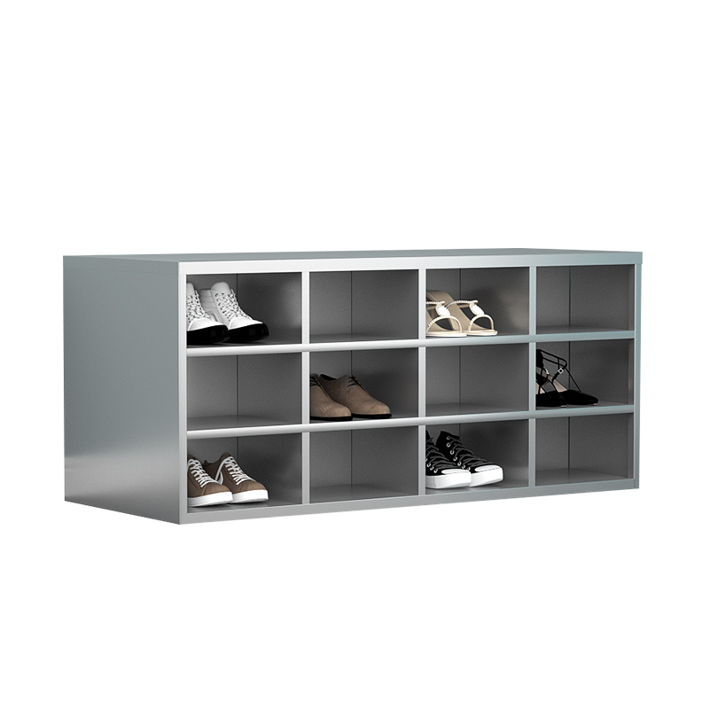 不锈钢鞋柜员工鞋凳更衣柜车间换鞋工厂无尘单双面更鞋柜净化鞋凳 - 图3