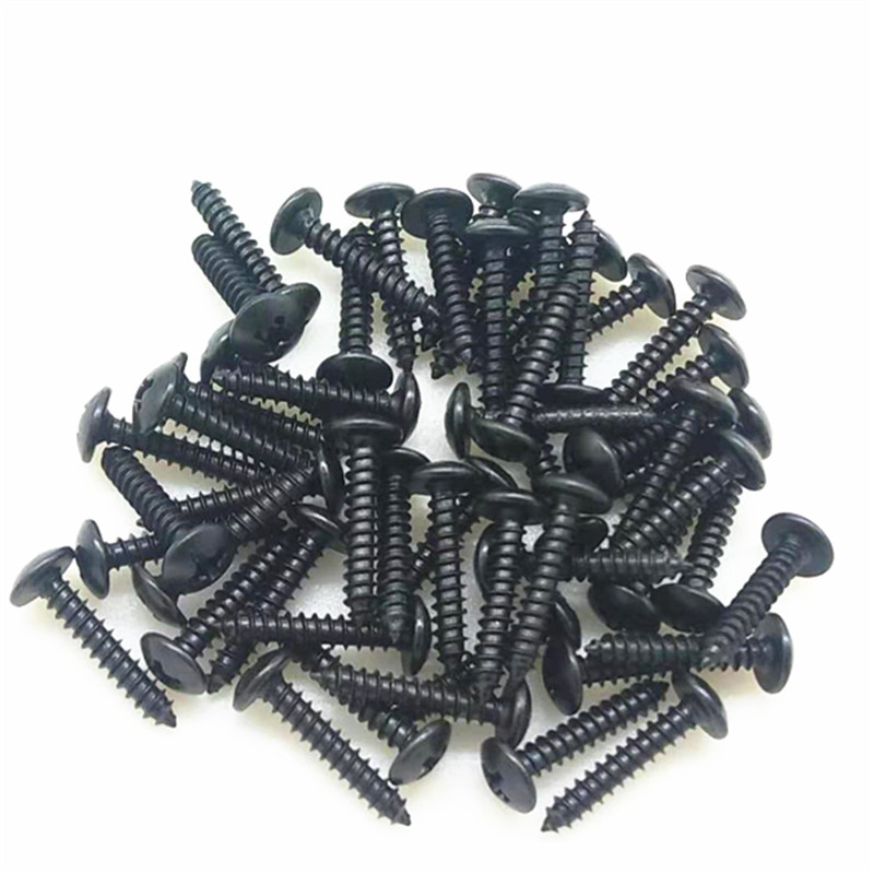 扁头十字自攻螺钉镀黑锌伞头尖尾螺丝 3X16TA - 图2