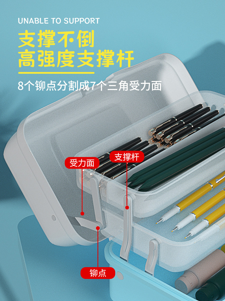 美术生工具箱国画工具收纳箱水彩颜料收纳盒绘画工具箱丙烯小学生,淘宝优惠券,粉丝福利购,淘宝优惠卷