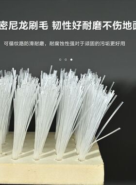 长柄硬毛不锈钢丝刷工厂庭院道路清洁地板刷青苔油渍铁锈清理刷子