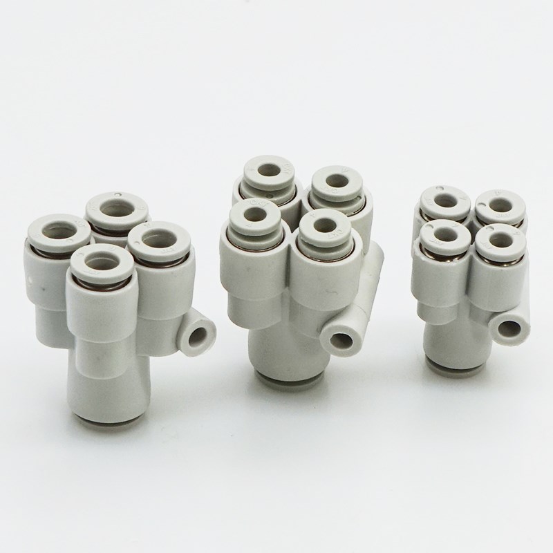 精品五通变径气动接头KB2UD/KQ2UD04-06 KQ2UD06-08 KQ2UD04-08 - 图1