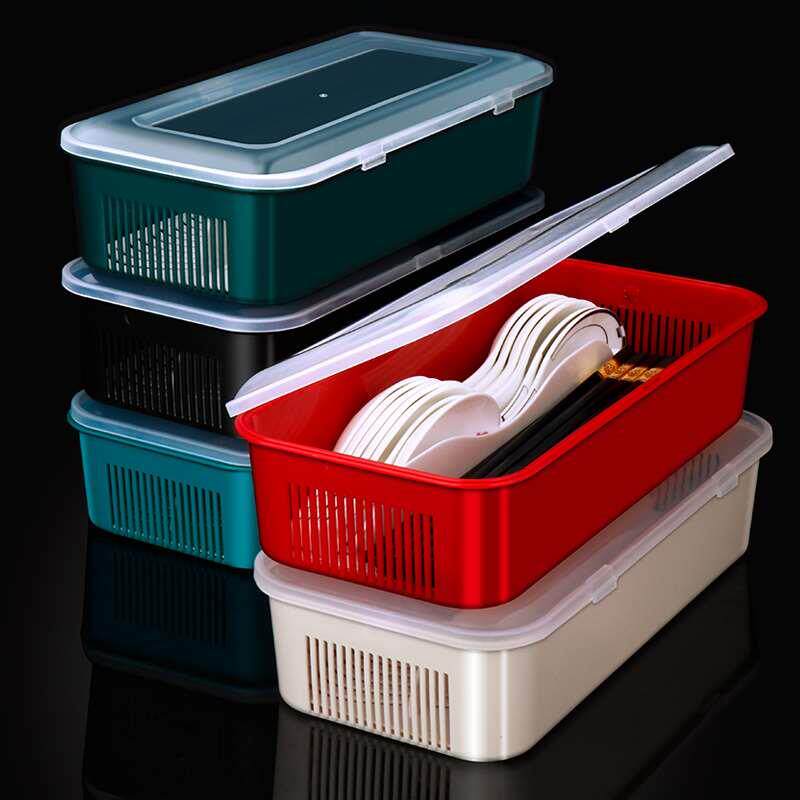Chopstick cage with lid storage rack chopstick basket chopstick tube kitchen draining chopsticks spoon storage box storage box for home organization