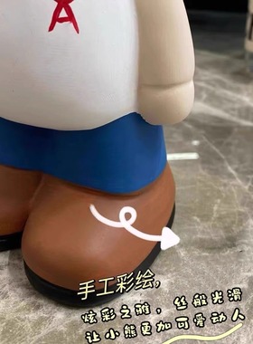 网红暴力熊存钱罐卡通创意现代客厅装饰品简约家居电视柜陶瓷摆件