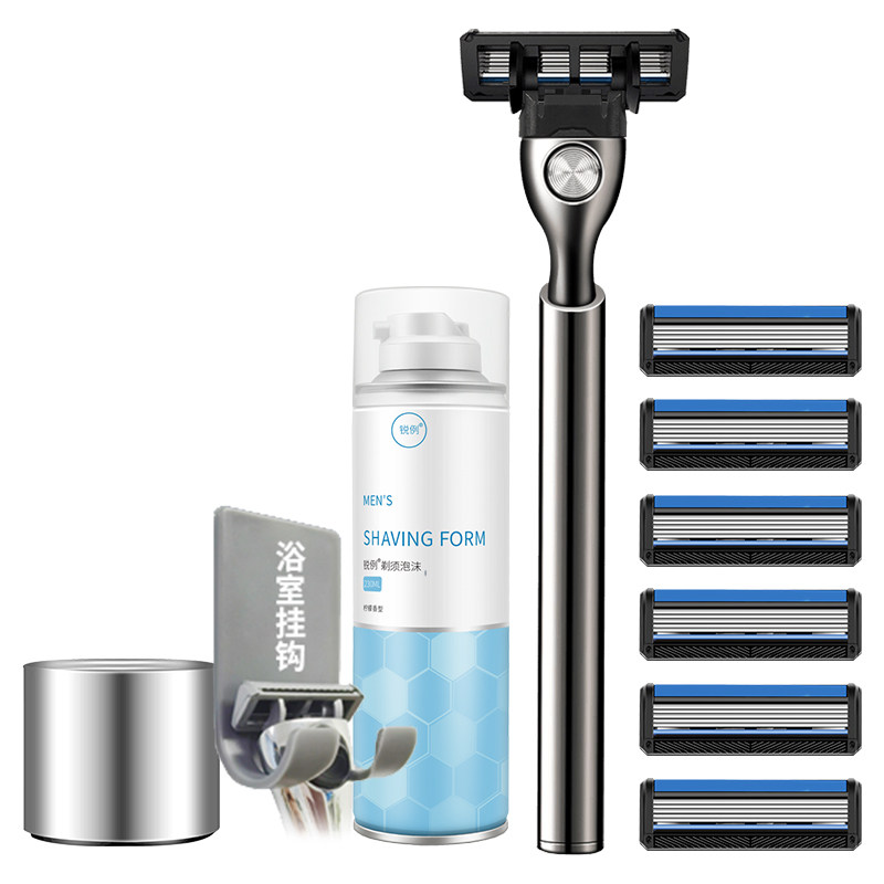 德国进口5层手动剃须刀刮胡刀胡子胡须刀阿帕奇剃须刀头送男朋友