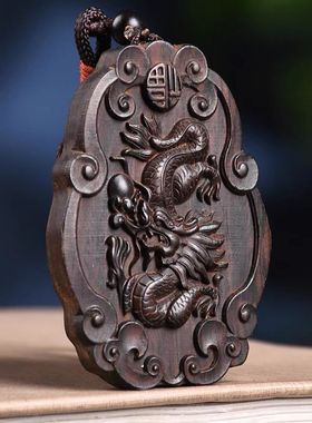 黑檀木雕十二生肖鼠牛虎