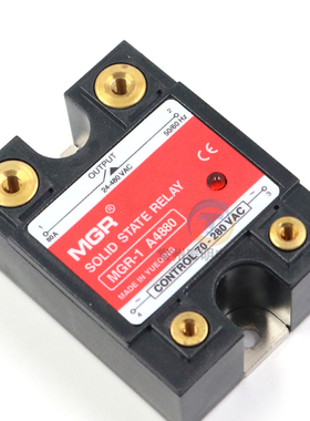 美格尔单相固态继电器交流控交流220VAC SSR MGR-1 A4880 80A A