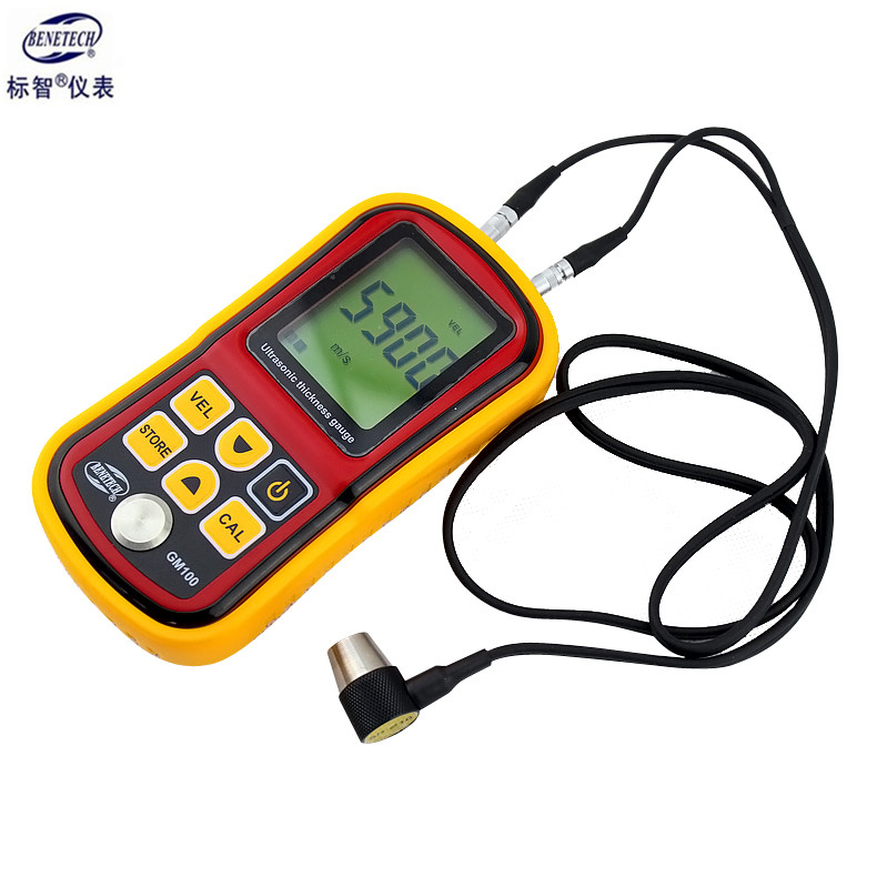 标智GM100超声波测厚仪 高精度数显厚度测量仪玻璃塑料金属测厚仪 - 图0