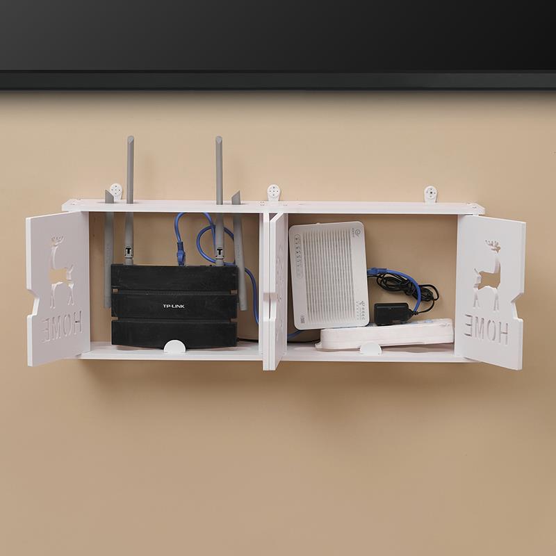 电视柜收纳整理遮丑盒路由器网线箱插排机顶超大号板挡子JL05罩网 - 图2