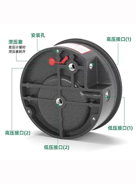 微压差表60pa洁净室负压表净化过滤暖通空调压差计正负风压指针表