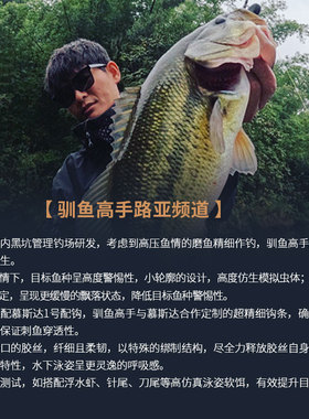 驯鱼高手爆炸头超精细JIG胡须佬铅头钩单钩路亚饵防挂底鳜鱼鲈鱼
