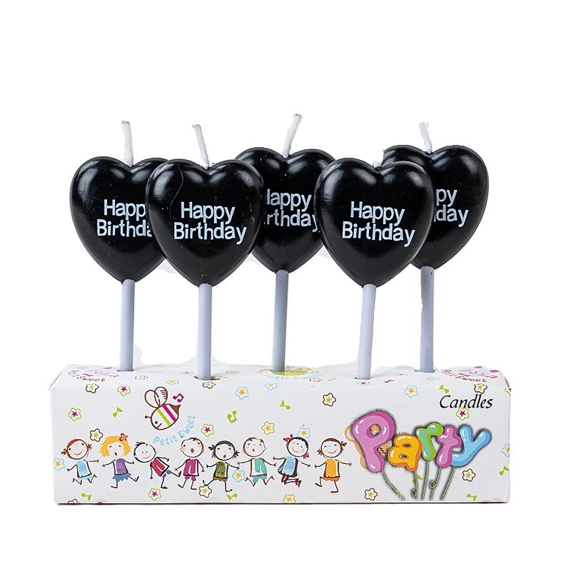 红色love爱心情人节生日蛋糕装饰插件笑脸太阳花兔子蜡烛烘焙插牌