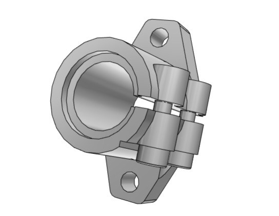 C-SHFL40导向轴支座SHFTL12/16/20/25/30/SSHFL35/SHFML SHFSSL50 - 图0