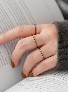 超细小众设计戒指冷淡风