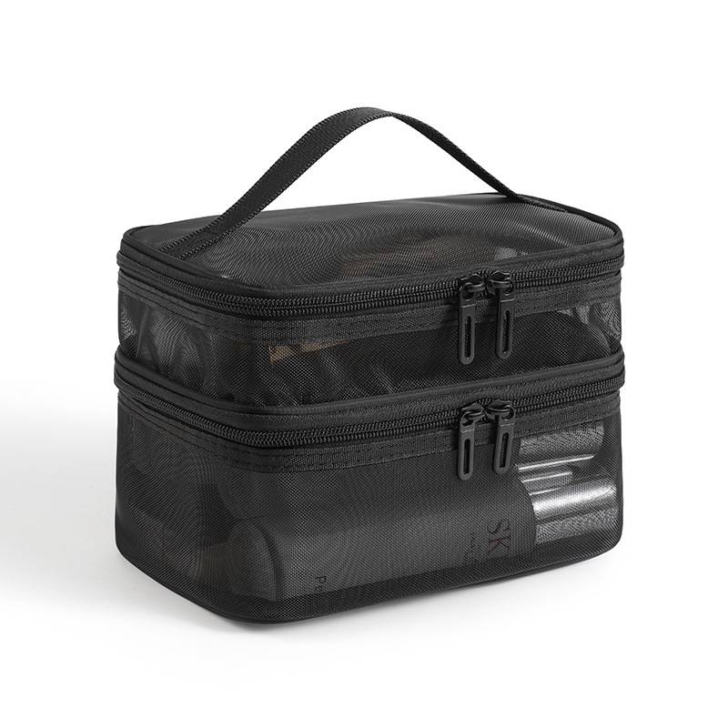 户外大容量网纱包洗漱袋化妆品收纳包旅行收纳袋洗漱包化妆包 - 图3