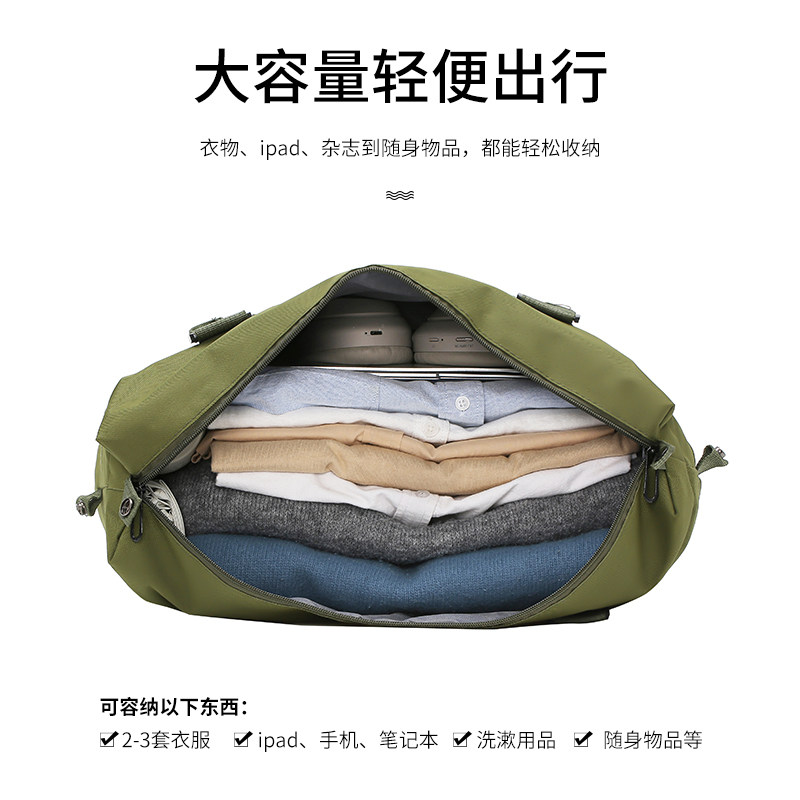 行李包女手提短途轻便大容量待产衣物收纳袋帆布旅行包可套拉杆箱,淘宝优惠券,粉丝福利购,淘宝优惠卷