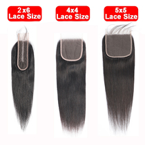 2x6 4x4 5x5 Lace Closure 13x4 Lace Frontal Closure Only Stra