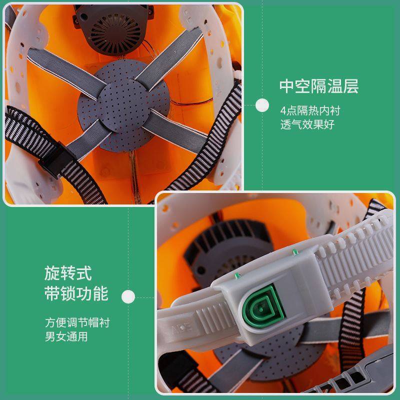 太阳能双风扇安全帽工地建筑头盔蓝牙通话可充电带照明帽子降温男,淘宝优惠券,粉丝福利购,淘宝优惠卷