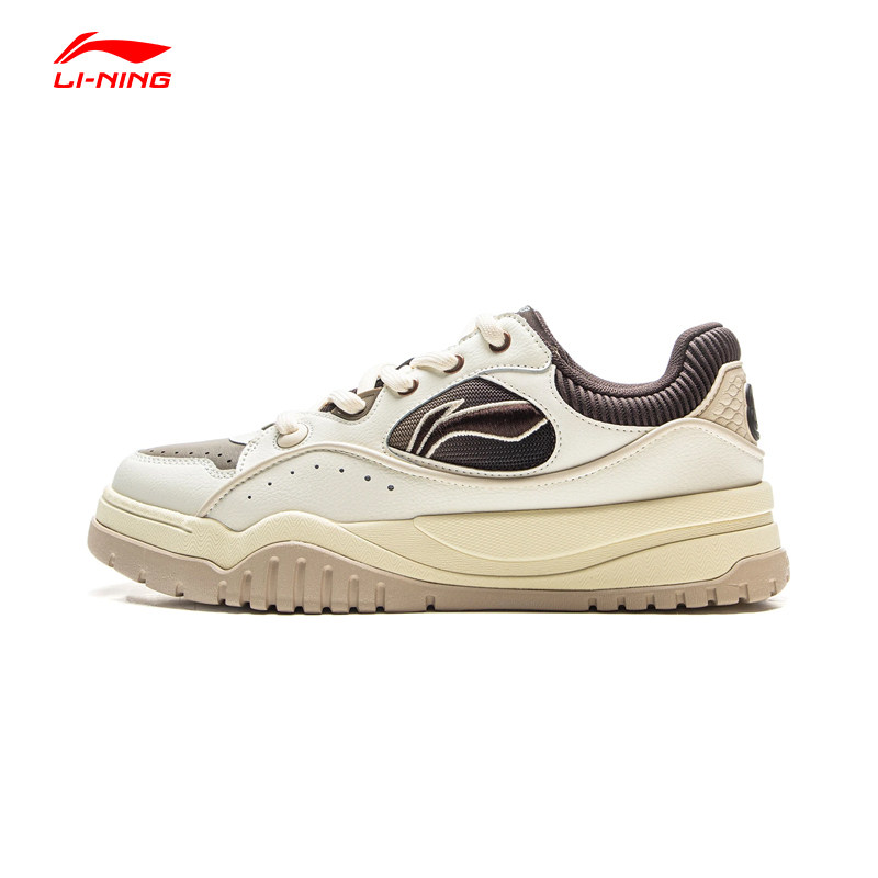 李宁布欧休闲鞋男鞋板鞋25新款舒适软弹滑板鞋低帮运动鞋AGCV463,淘宝优惠券,粉丝福利购,淘宝优惠卷