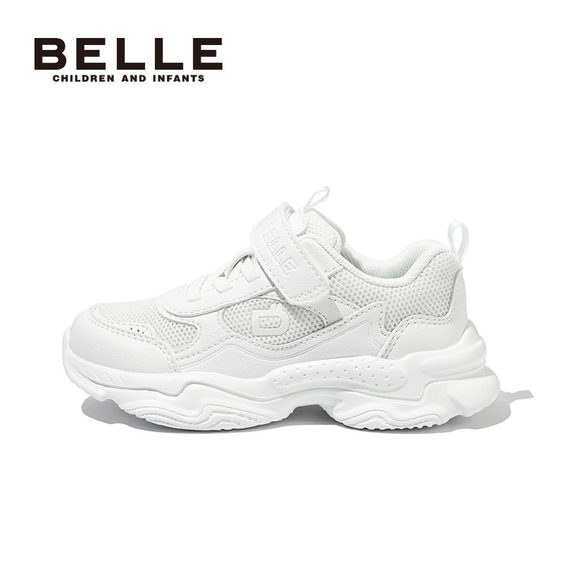 百丽童鞋2025秋冬新款透气女童运动鞋男童休闲鞋返校鞋小白鞋,淘宝优惠券,粉丝福利购,淘宝优惠卷