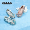 百丽童鞋女童水晶公主鞋儿童爱莎单鞋小皮鞋