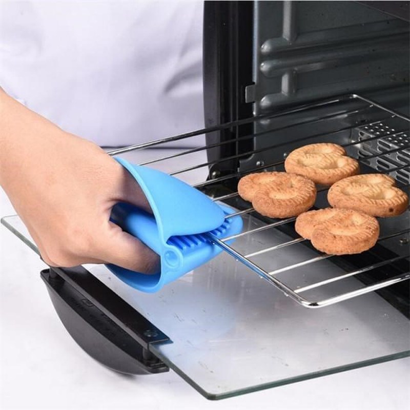1pc Thicken Silicone Baking Oven Mitts Microwave Oven Glove - 图1