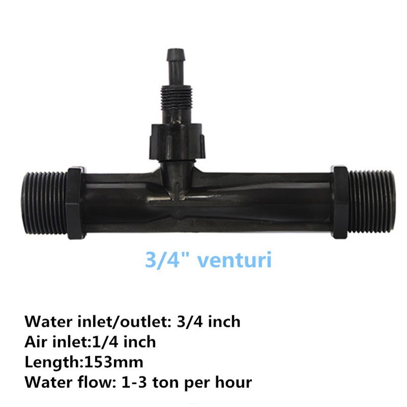 Different size PVDF Material Venturi injector Ozone mixing,-图1