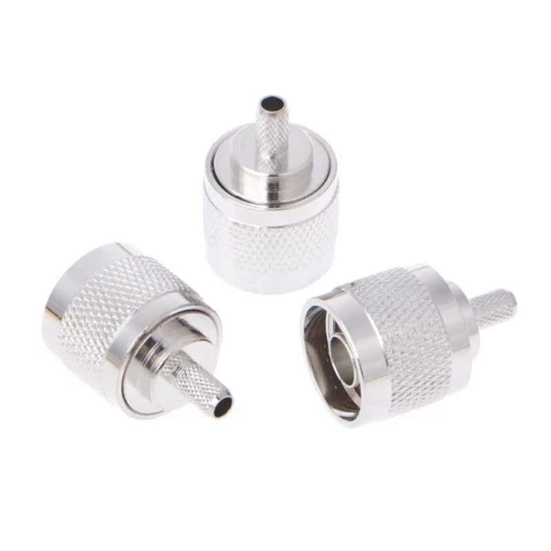 10Pcs N Male Plug Crimp RG58 RG142 LMR195 RG400 Coaxial Cabl - 图1