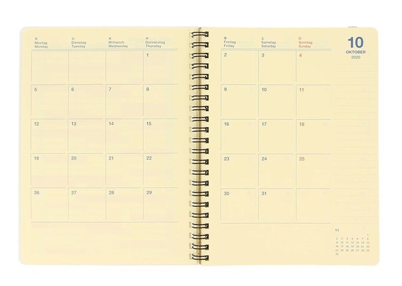 现货 2021年手帐 rollbahn(2020年10月开始) M A6线圈本 - 图2