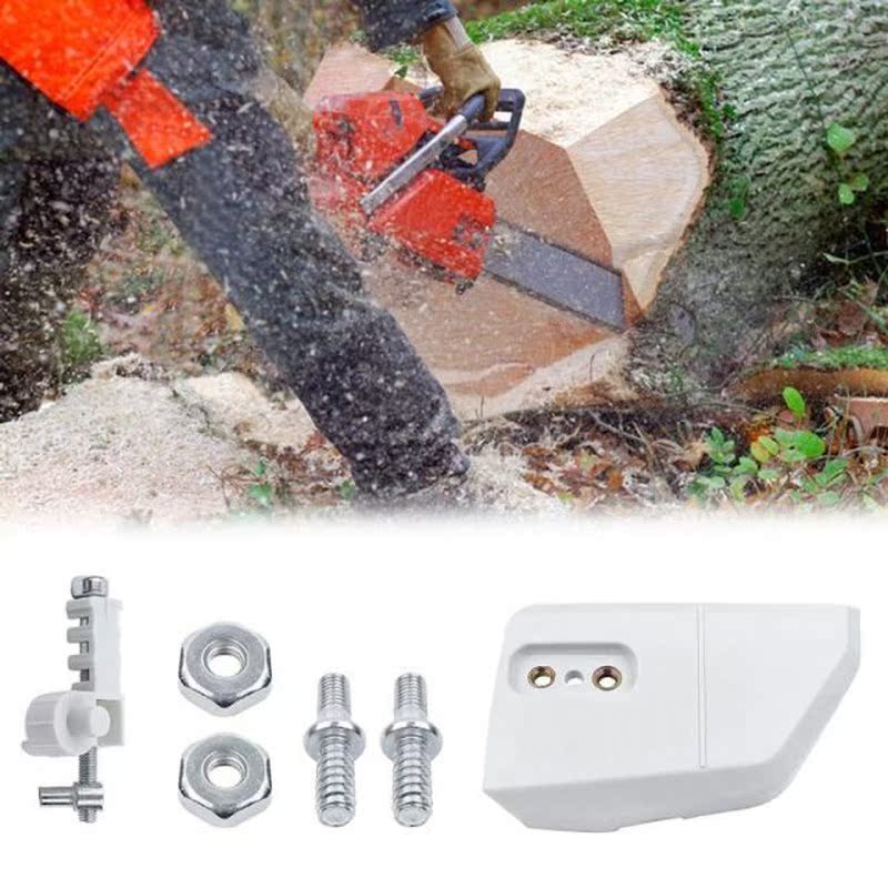 Chain Sprocket Cover with Adjuster Tensioner Stud Nut 适用于 - 图3