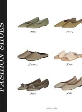 MOON慕空样板房衣帽间卧室鞋架摆件装饰品现代轻奢高跟鞋女鞋合集